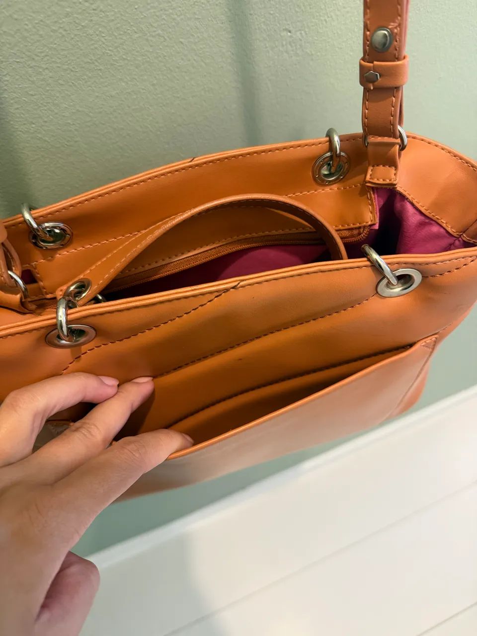 Bolsa Arezzo Caramelo  - Foto 5