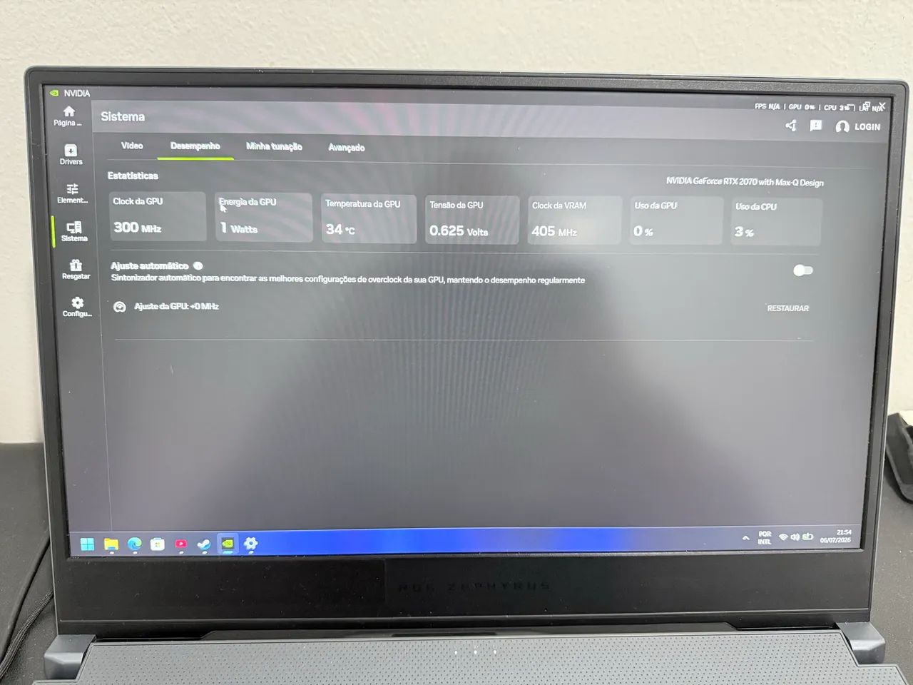 ASUS ROG Zephyrus M15 Gamer - RTX 2070 Max-Q | Intel Core i7 | Excelente Estado - Foto 4