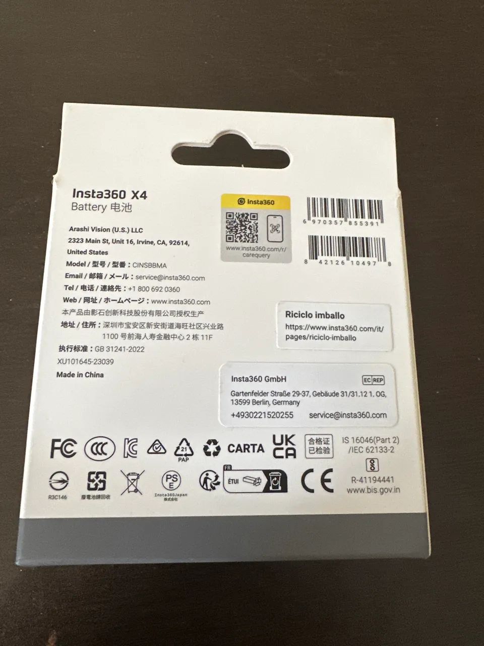 Bateria original Insta 360 X4 - Foto 2