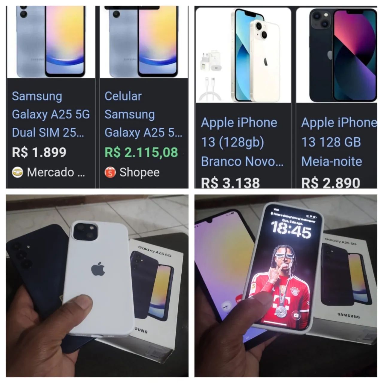 Vendo ou troco 2 Telefones por IPhone