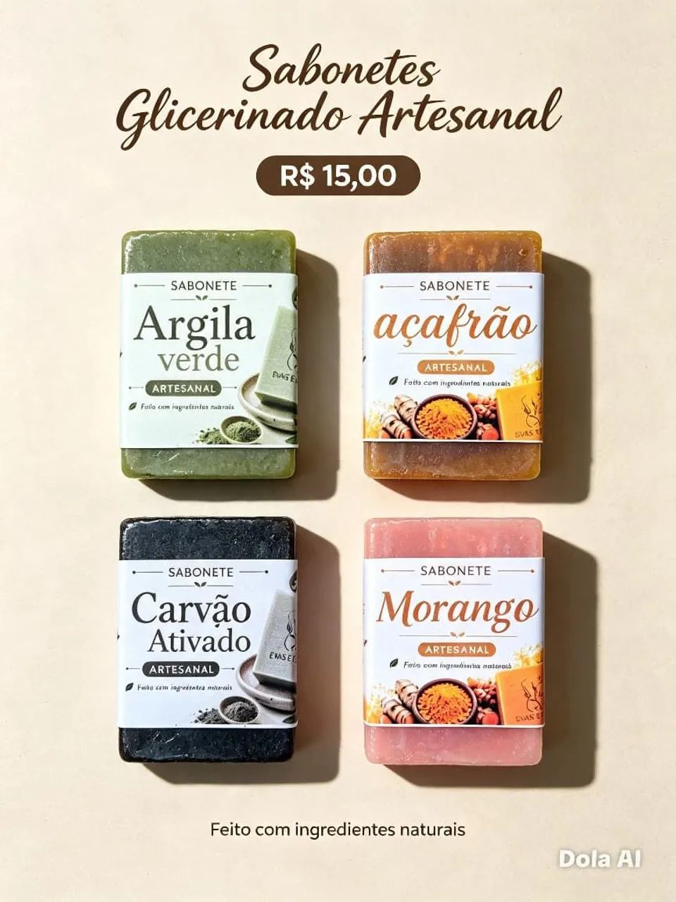 Sabonetes glicerinados naturais e artesanais  - Foto 2