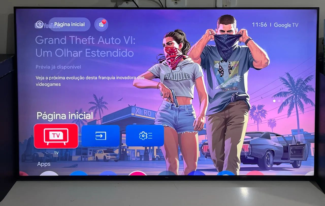 Tv 55 polegadas smart estado de nova  - Foto 4