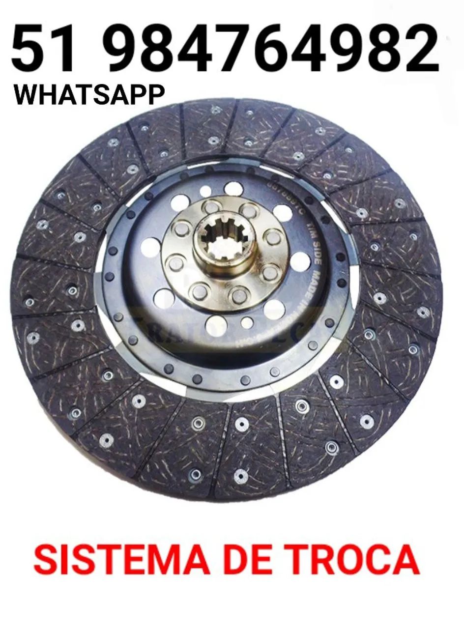 EMBREAGEM KIT BI-DISCO DO TRATOR MASSEY FERGUSON  265 / 270 / 275 /:285 /290 ATE ANO 2000 - Foto 4