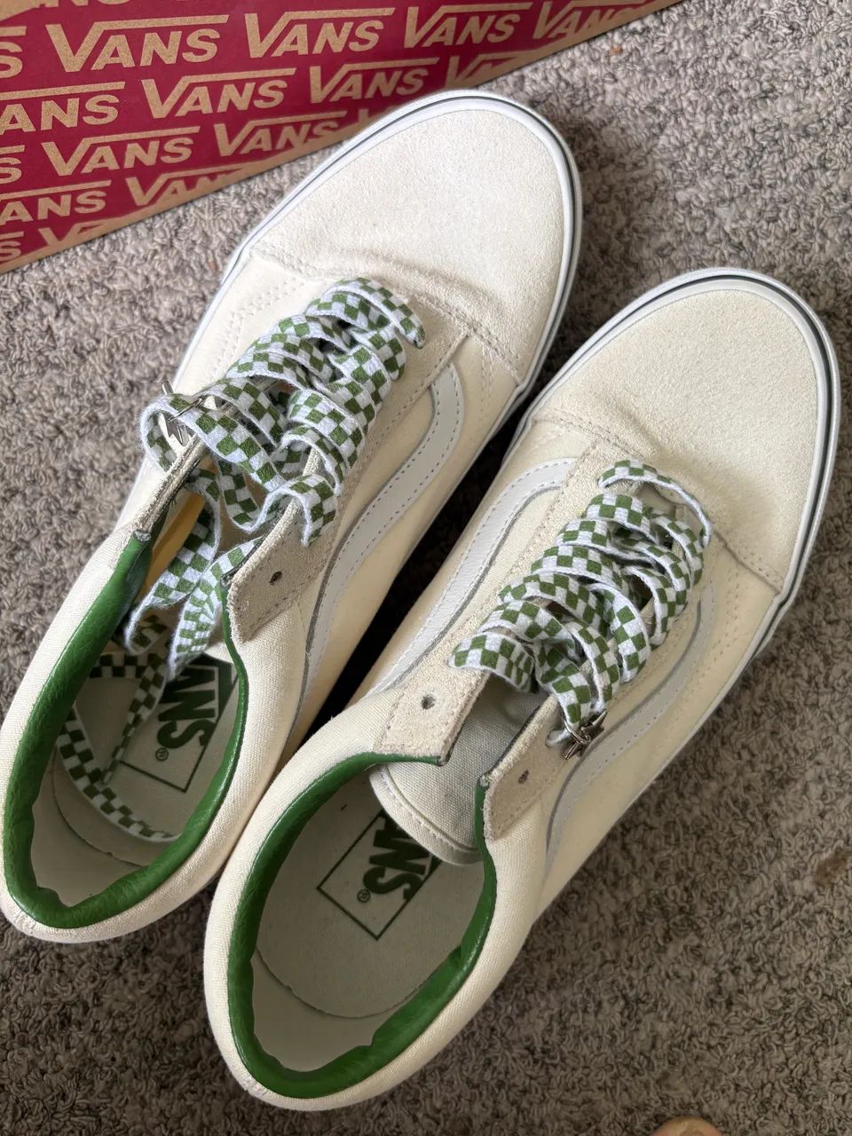 Tênis vans Tênis Old Skool Bridge Marshmallow Green - Foto 2