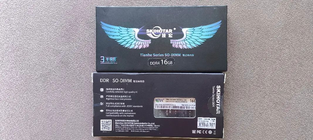 Kit 32gb (2x16gb) Memória Ram Notebook Skihotar Ddr4 3200mhz - Novo Lacrado