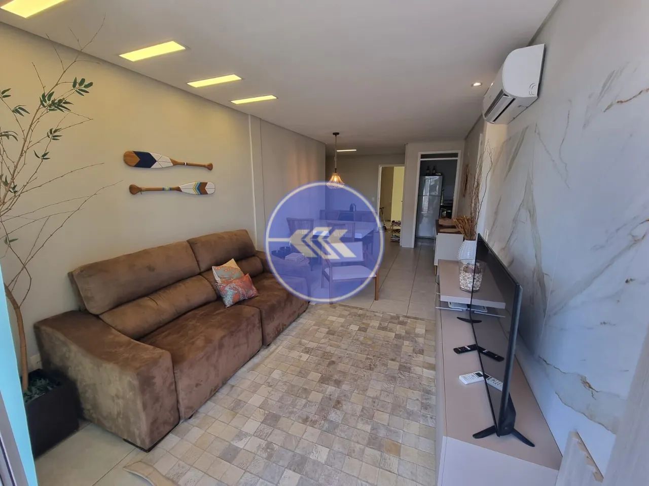 Amplo apartamento mobiliado no Paraíso das Dunas com 2 suítes
