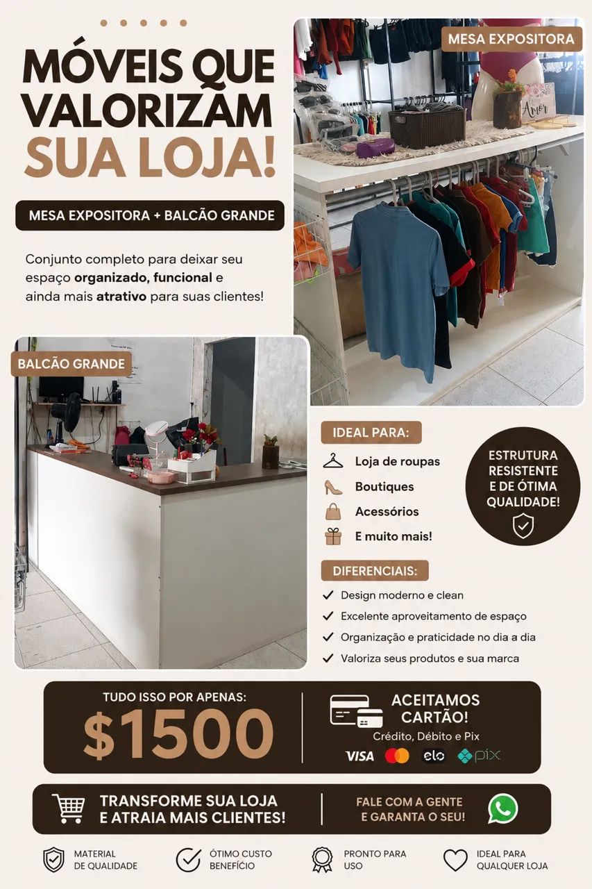  Móveis para loja !