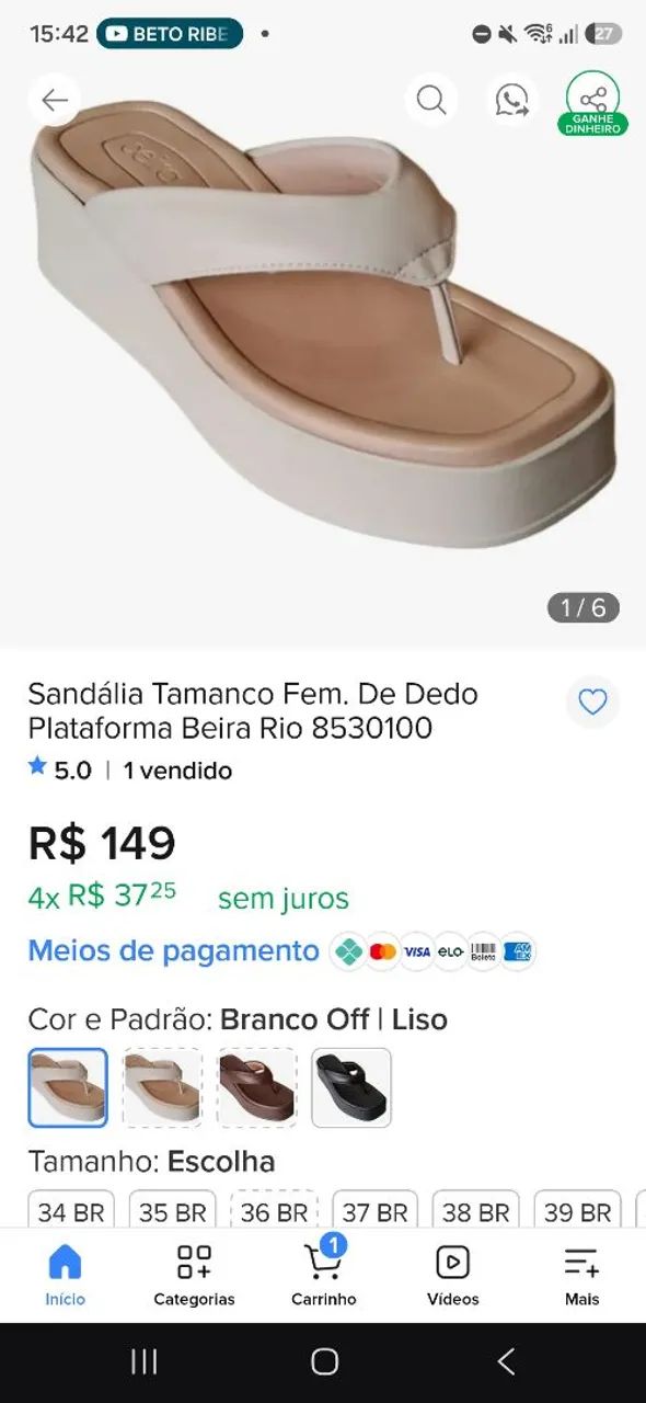 Tamanco 38 - Foto 3