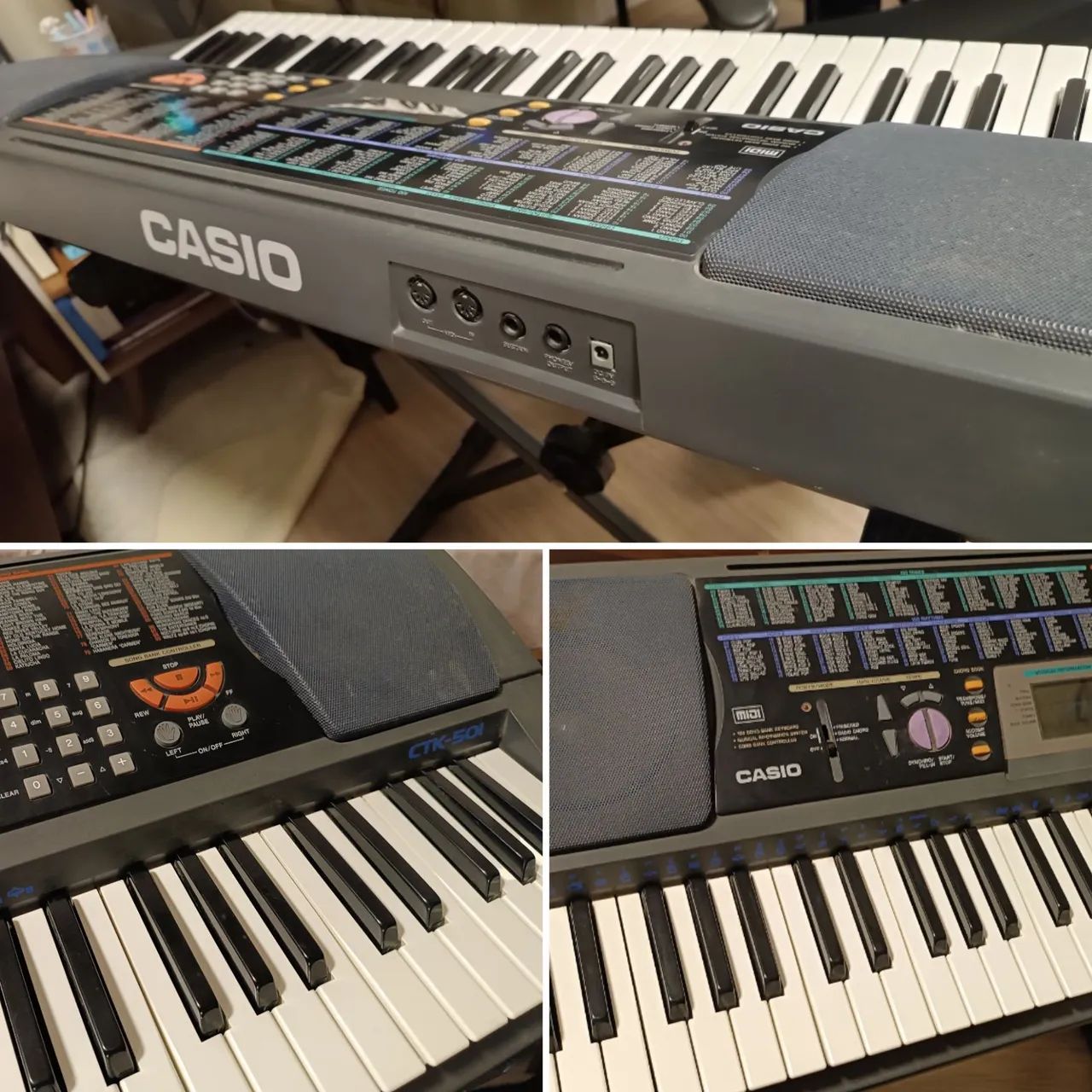 Teclado Casio 5 oitavas com sustain e MIDI  - Foto 4