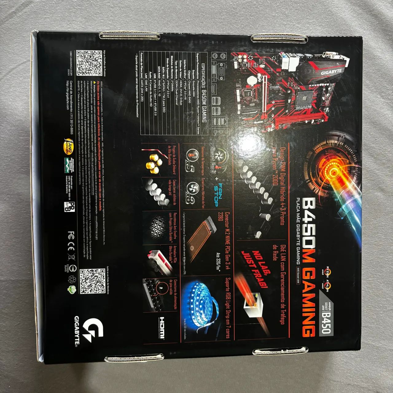 Placa Mãe Gigabyte B450M GAMING - Foto 5