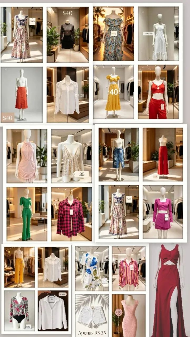 Lote de roupas para bazar com 25 peças - Foto 3