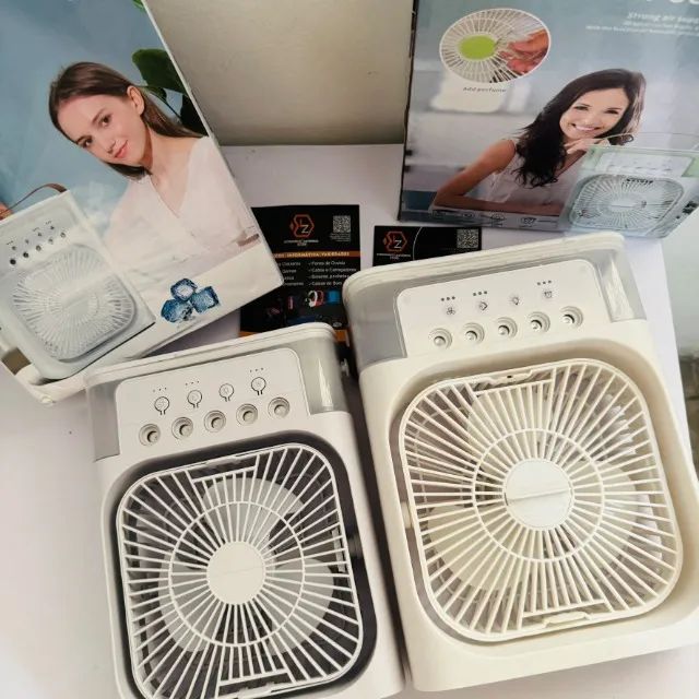 Ventilador de Mesa - umidifica e climatiza - Foto 2