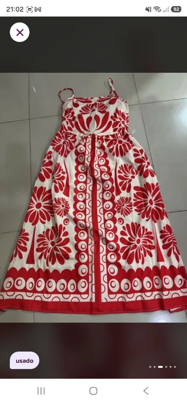 vestido shein midi estampado g
