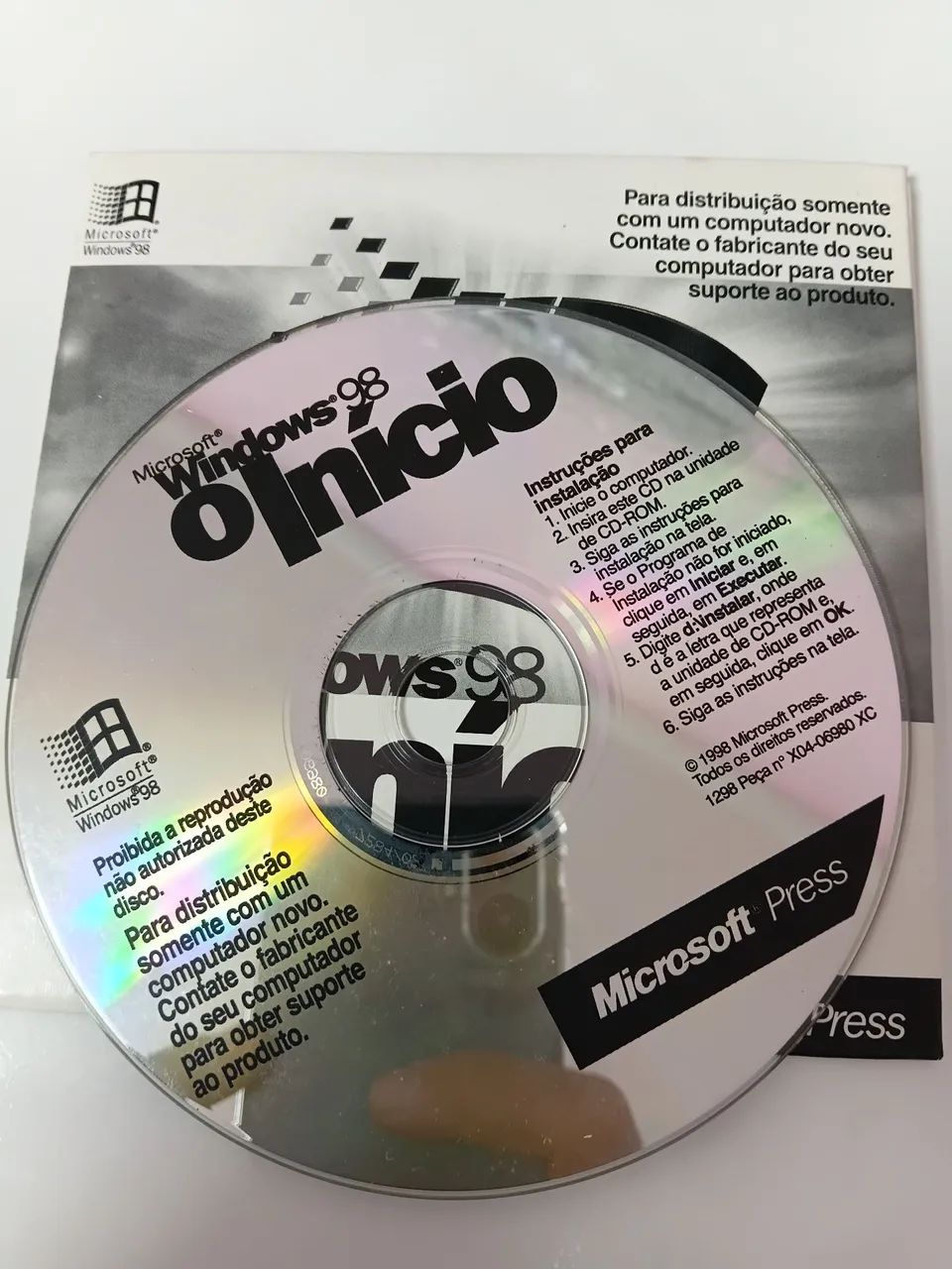 Cd Windows 98 original Microsoft press - Computadores e Desktops