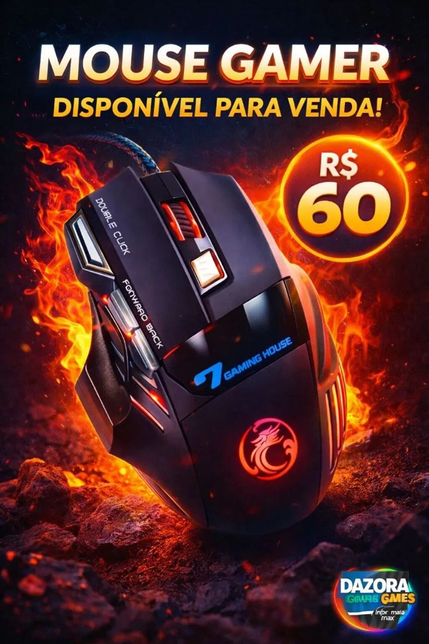 Mouse gamer rgb 
