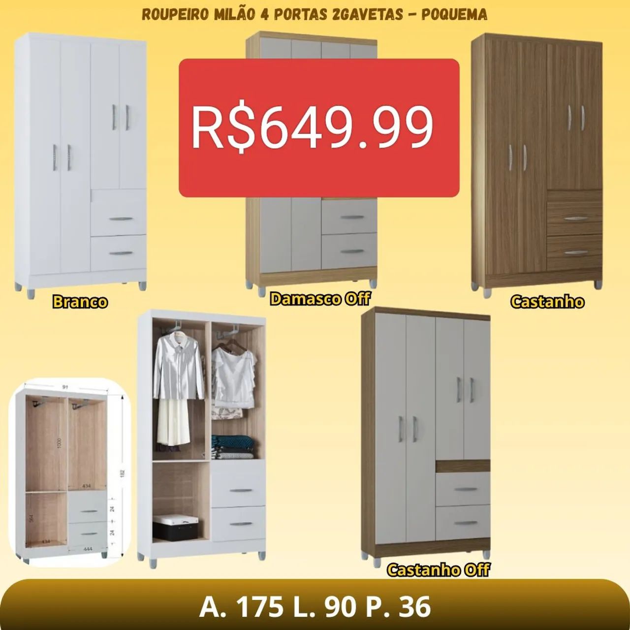 Guarda roupa solteiro 