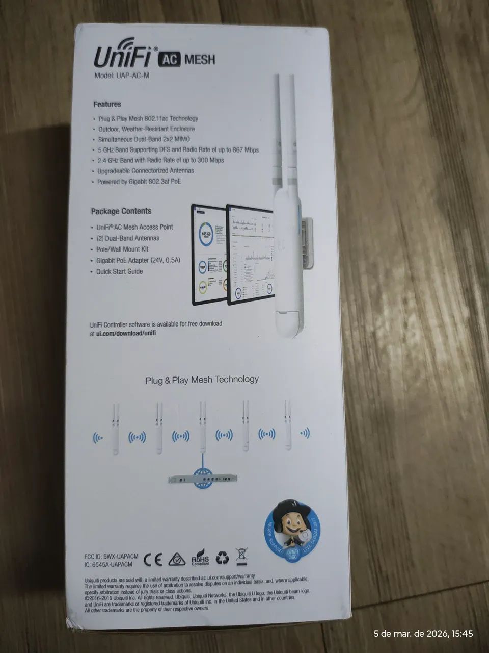 Unifi AC Mesh para uso Externo e Interno - Com Fonte - Foto 3