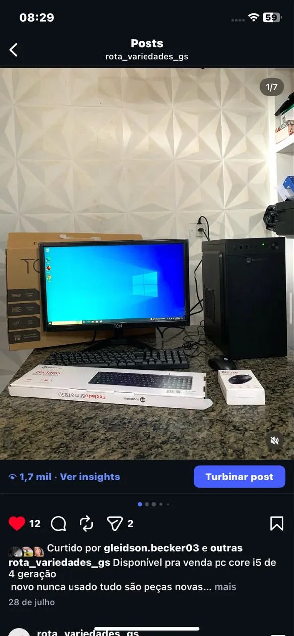 Pc gamer core i5 4 geração completo com peças novas  - Foto 2