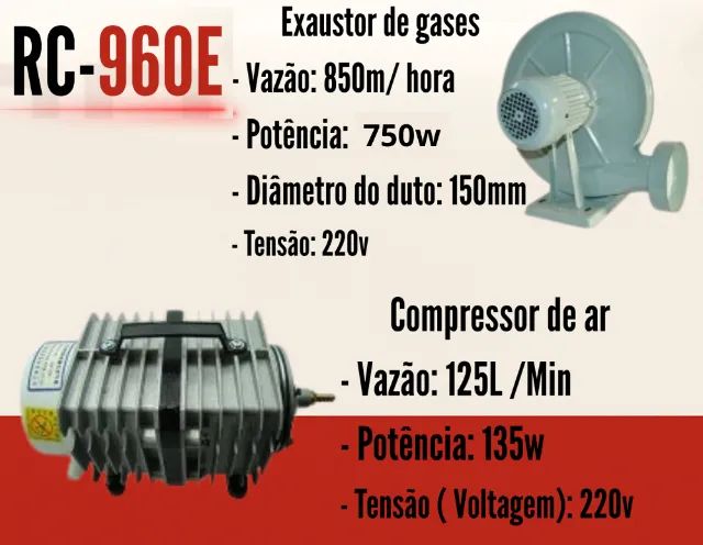 Máquina de corte a laser 90x60cm 80w nova e compacta. - Foto 3