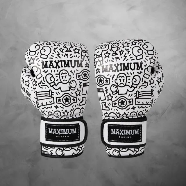 Luva de Boxe Infantil Maximum White - Criativa, Confortável e Resistente - Foto 3
