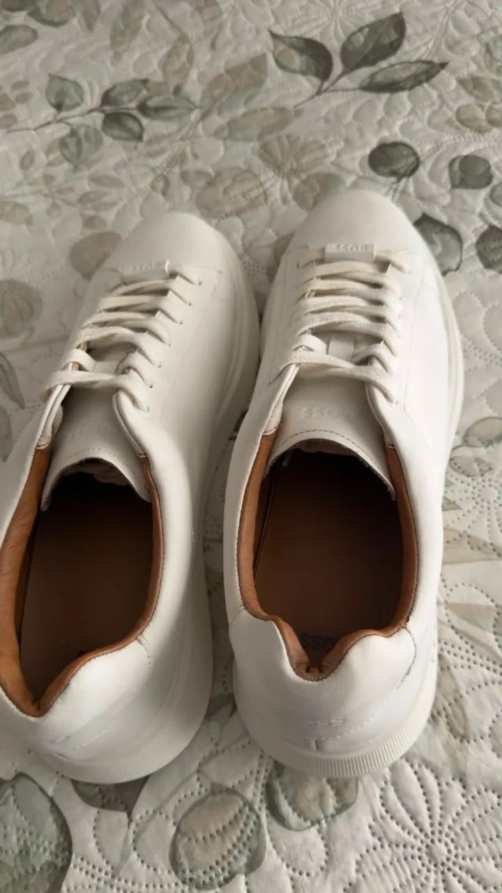Tênis BOSS Bulton Runn Branco - ORIGINAL  - Foto 4