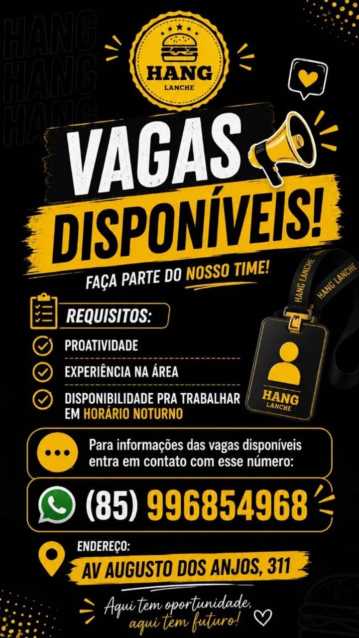 Vagas hang Lanche 