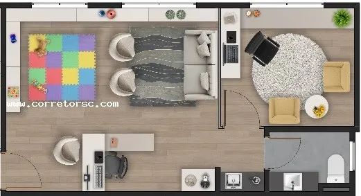 Sala Comercial para Venda em Palhoça, Nova Palhoça, 1 banheiro, 1 vaga - Foto 4