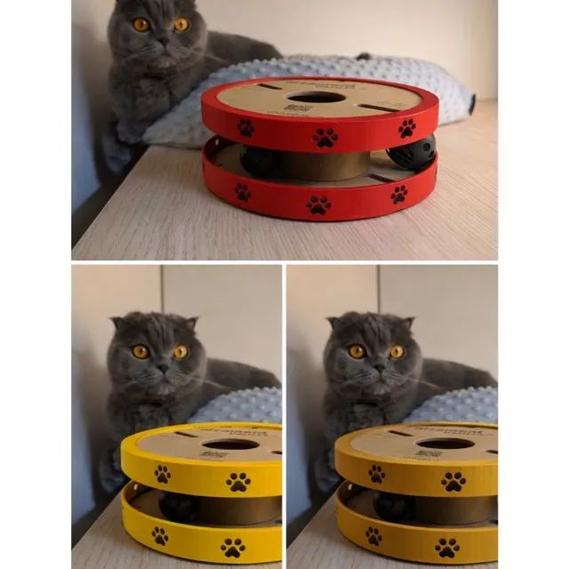 BRINQUEDO QUEBRA-CABEÇA DE PETISCO PARA GATOS E CÃES DE CARRETEL - Foto 2