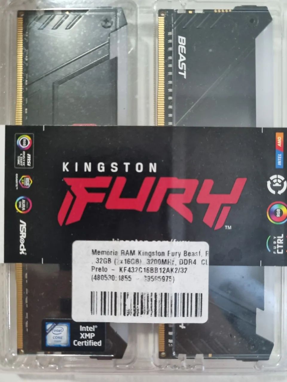 Memoria Ram 32gb (2x16gb) ddr4 3200MHz - Memória RAM - Alto