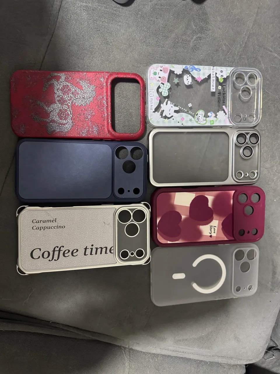 Kit com 5 capinhas novas e nunca usadas para iPhone 17 Pro Max. - Foto 3
