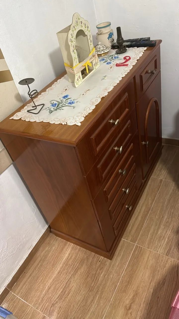 Cômoda com 6 gavetas e 2 prateleiras  - Foto 2