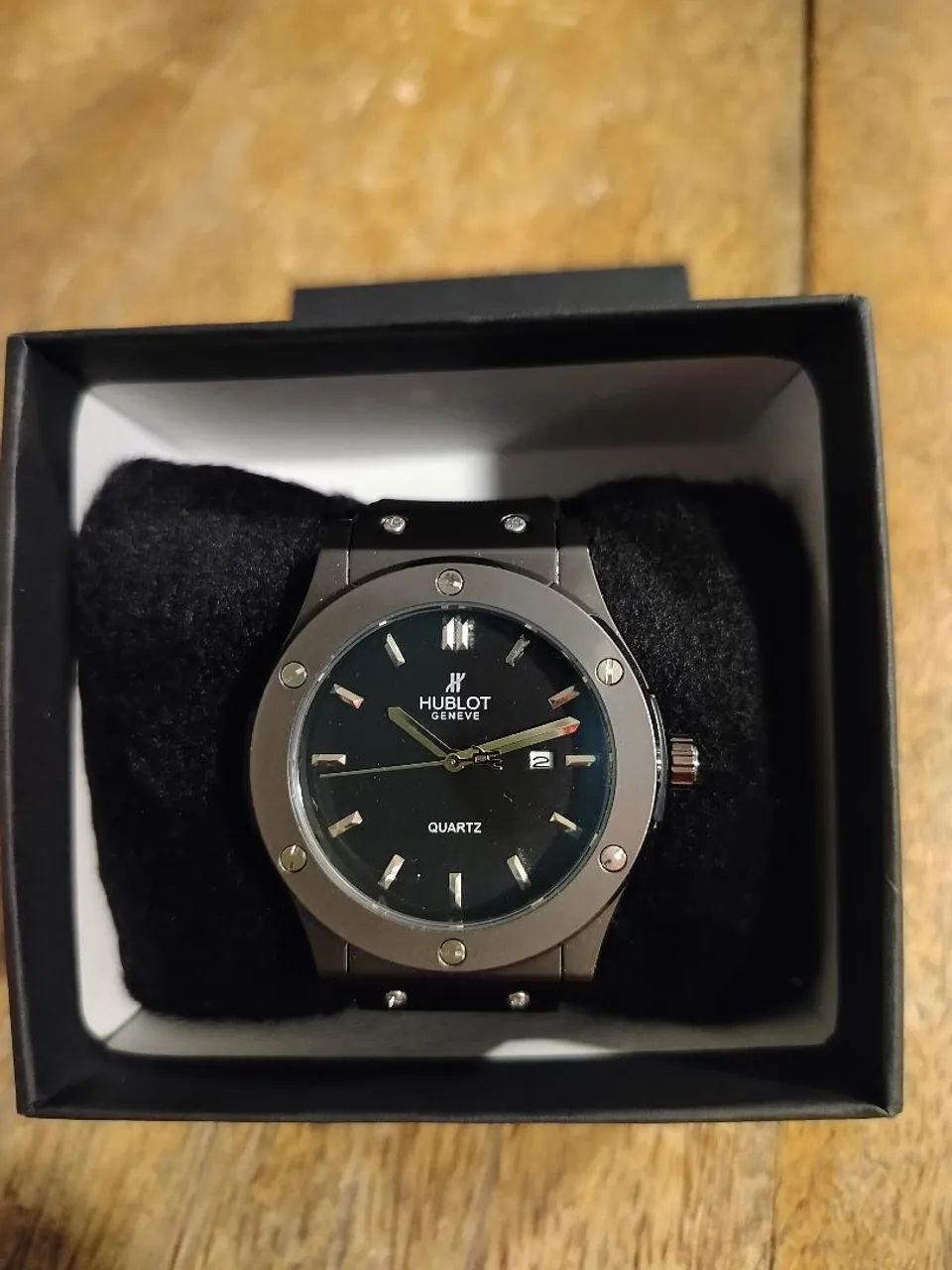 Relógio HUBLOT BIG BANG PRETO CROMADO