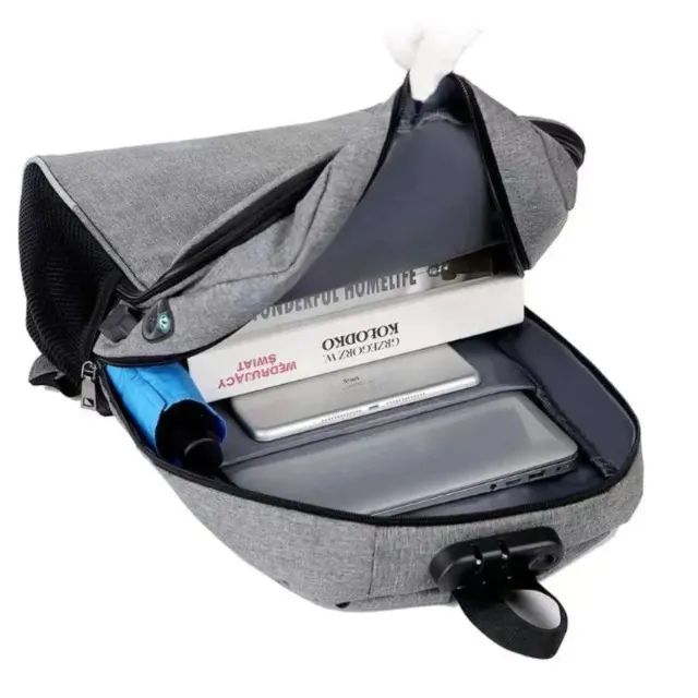 Mochila Notebook Antifurto Impermeável USB 15.6 Executiva Nova - Foto 4