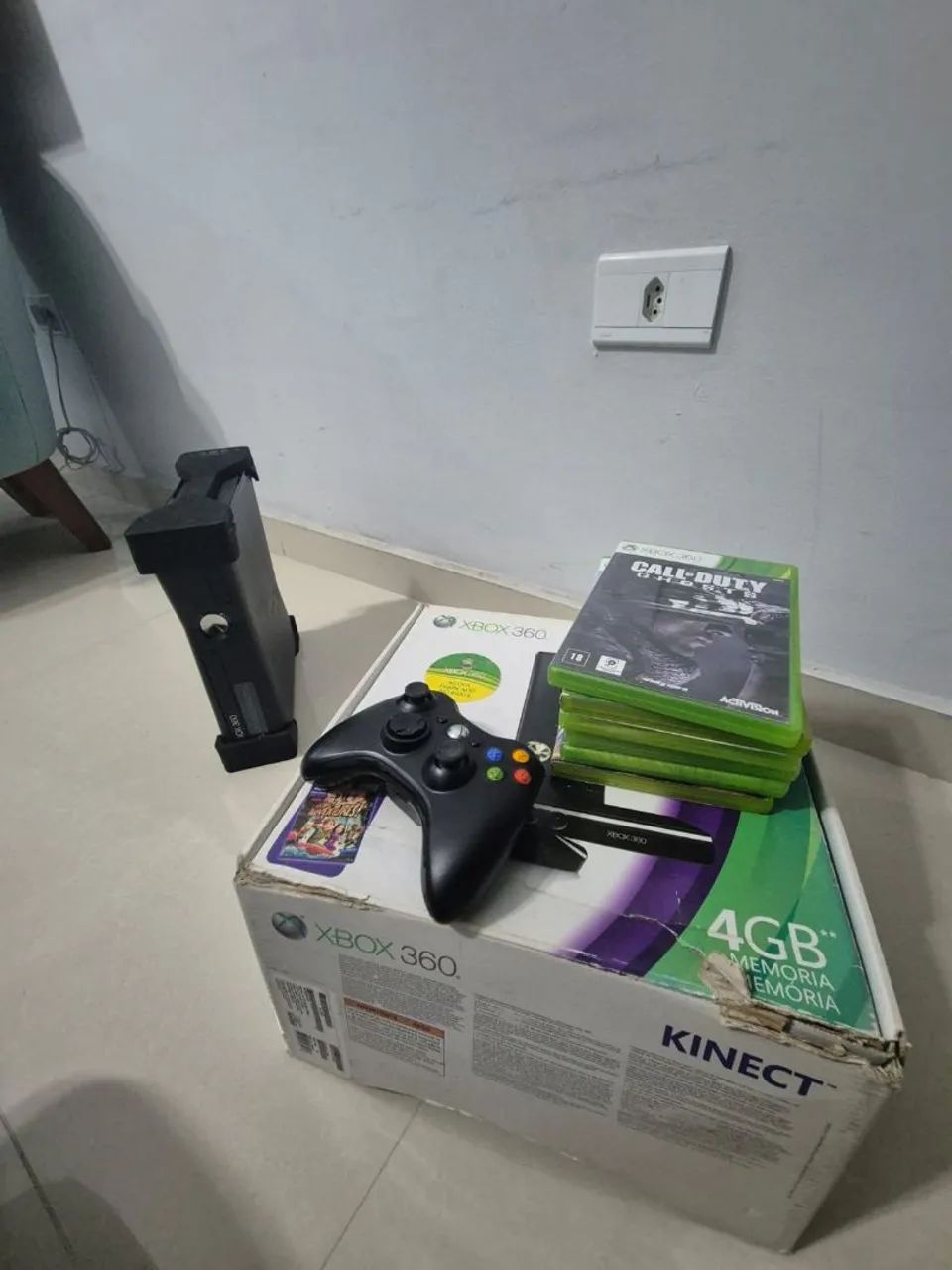 Xbox 360 + Kinect + Jogos - Foto 2