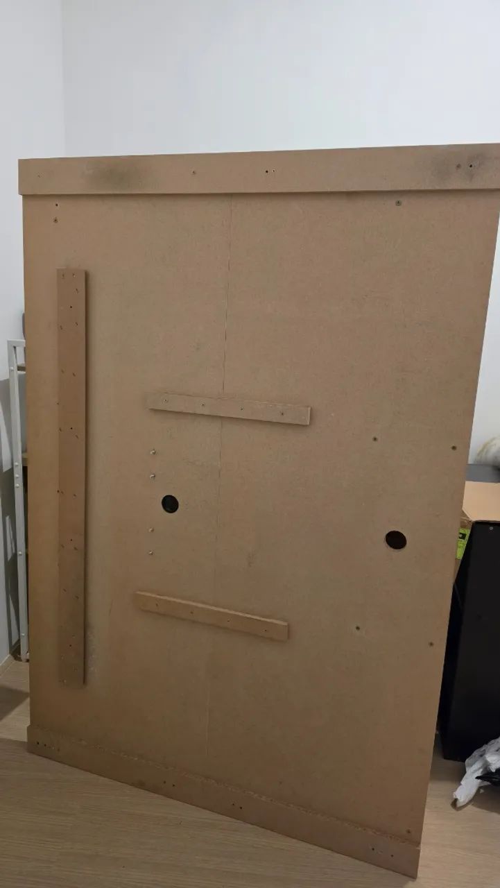 Painel para TV até 55" com nicho e 2 prateleiras - Foto 4