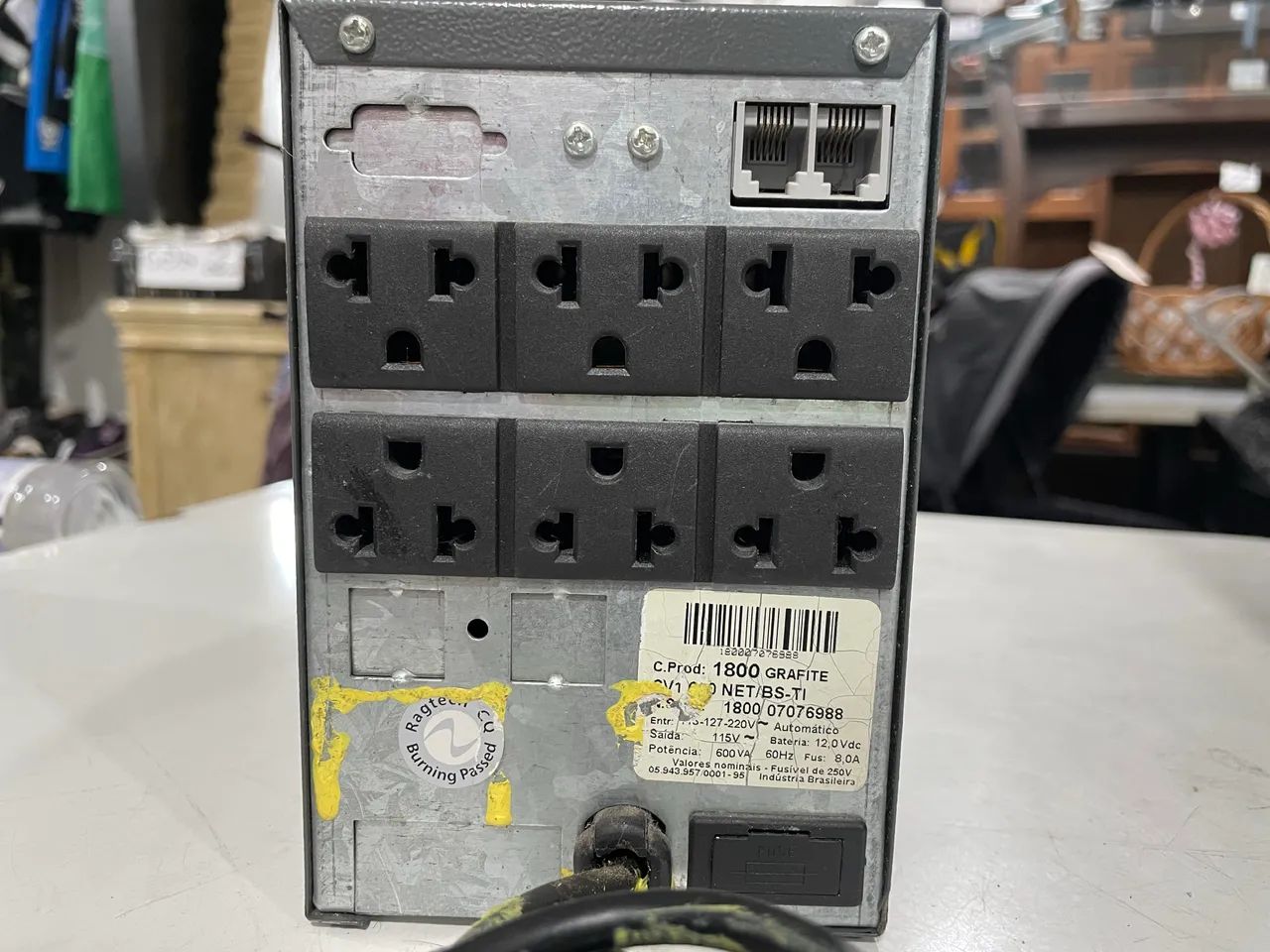 NoBreak Save SV1 600VA Net/BS-TI Grafite Ragtech nao liga c defeito - Foto 4
