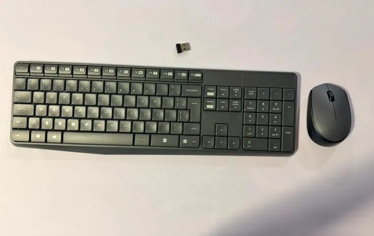 Kit Teclado e Mouse Sem Fio Logitech MK235 Original - Usado