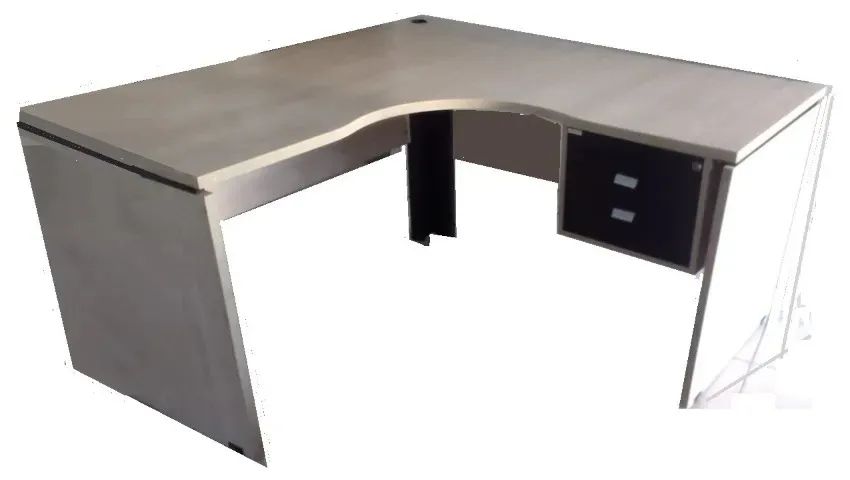 Mesa de escritório em L com 2 armários - Foto 3