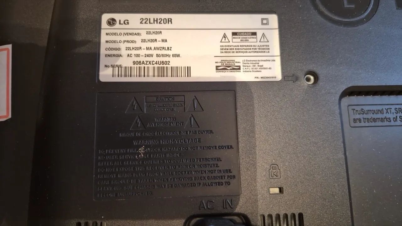 Monitor LG 22LH20R com controle remoto - Foto 4