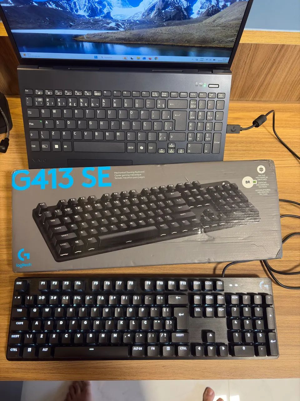 Teclado mecânico gamer Logitech G413 SE