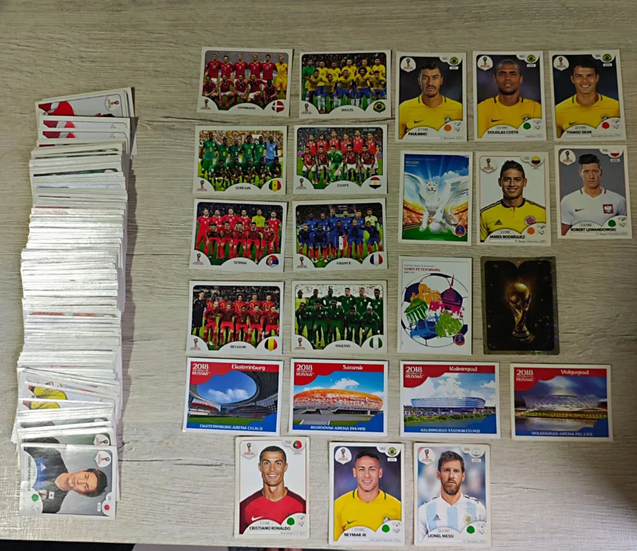 Lote Figurinhas Copa 2018