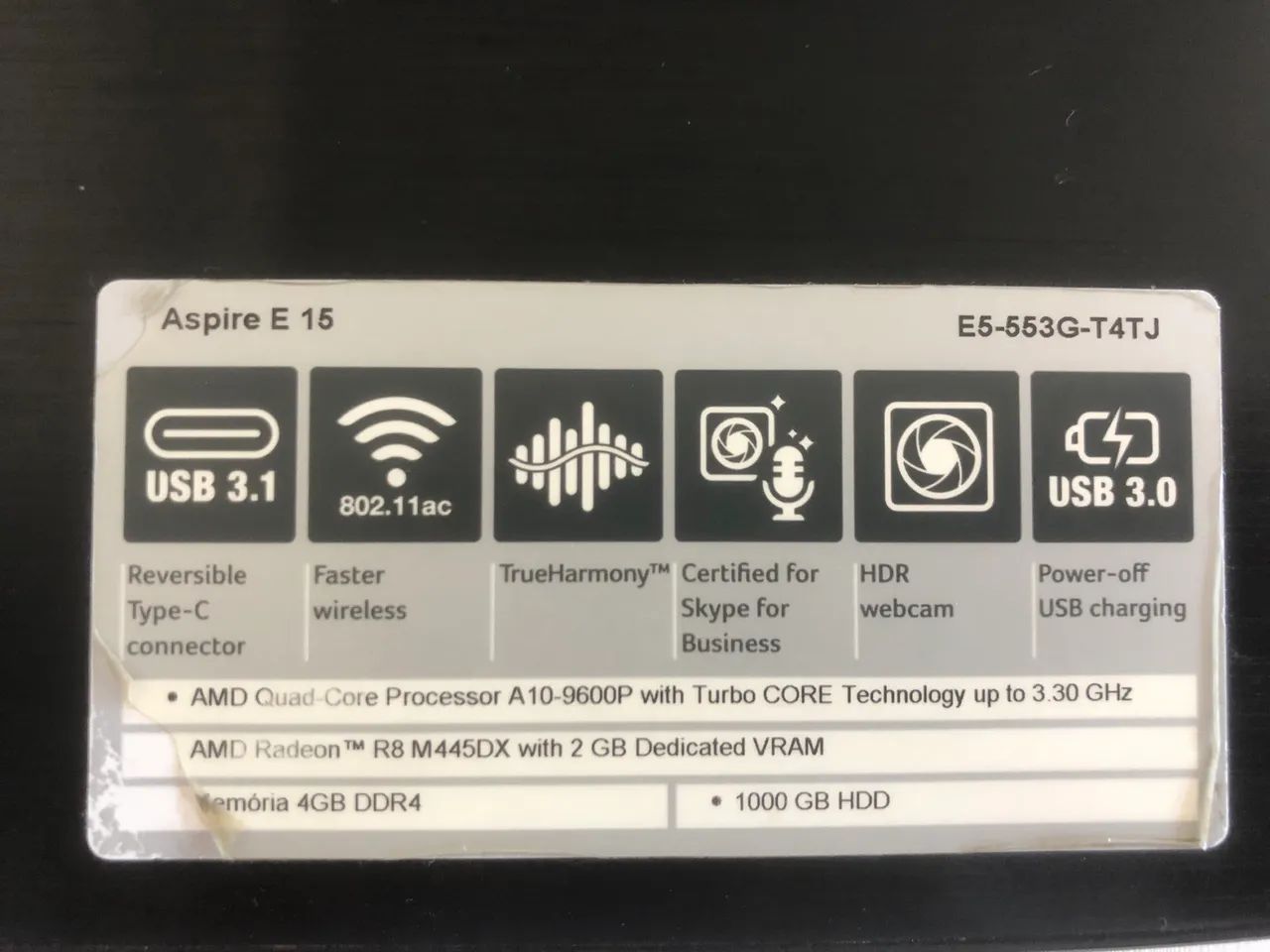 Notebook Acer Aspire com ssd  - Foto 3