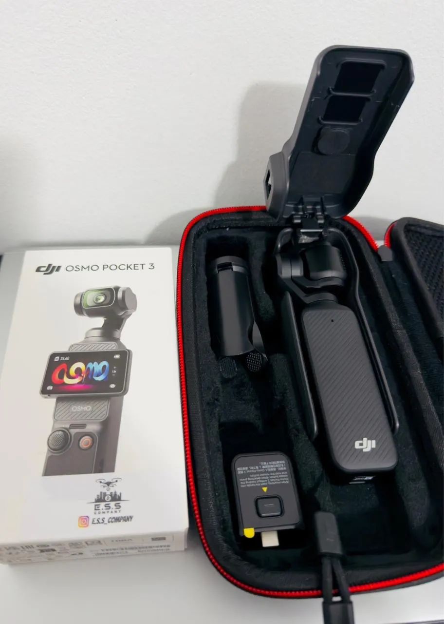 DJI Osmo Pocket 3 - Impecável | Completa + Acessórios | NF e