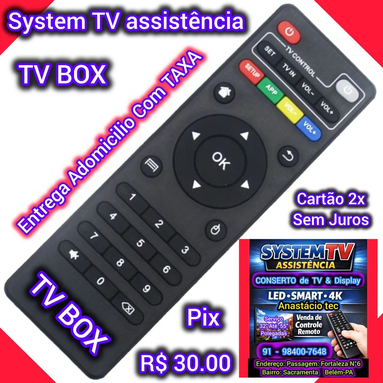 Controle TV BOX