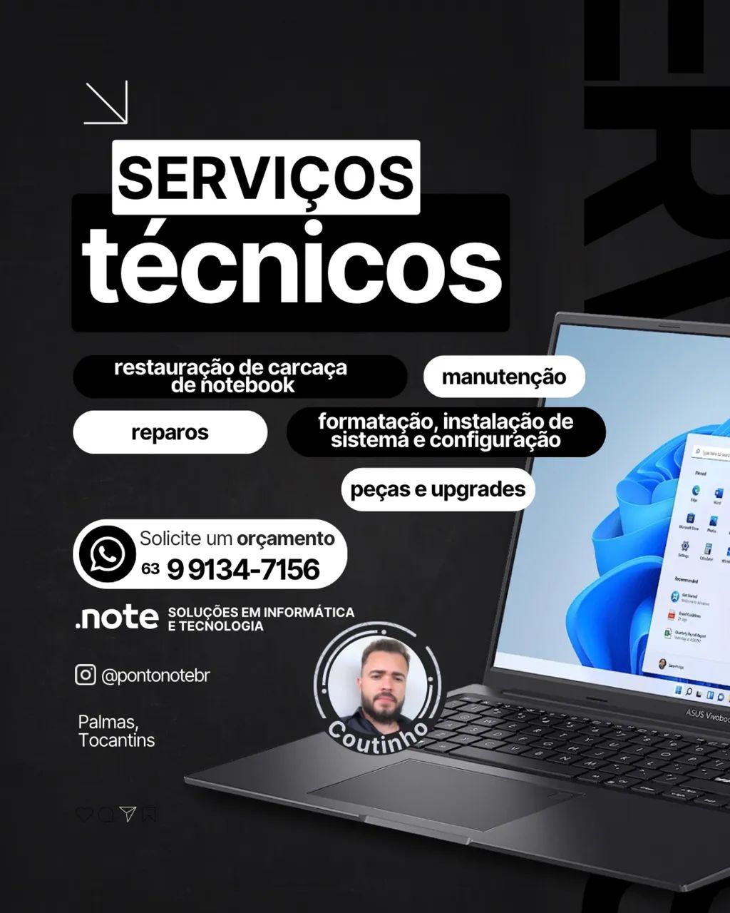 Serviços de Informática, Suporte Técnico, Manutenção de Computadores e Impressoras, TI