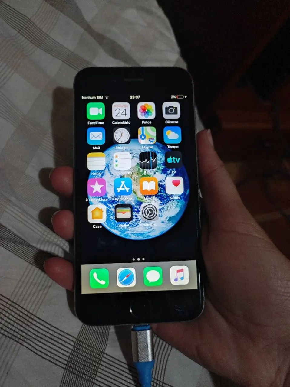 Smart TV LG 32pol + iPhone 6 Troco  - Foto 5