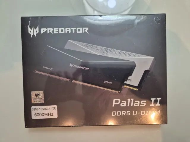 Memória DDR5 32GB (2x16GB) Acer Predator Pallas II 6000MHz C30