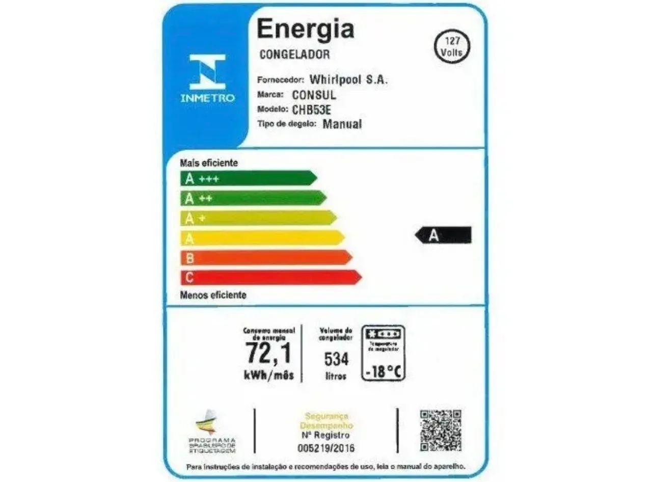 Freezer e Refrigerador Consul CHB53 Horizontal - Foto 4