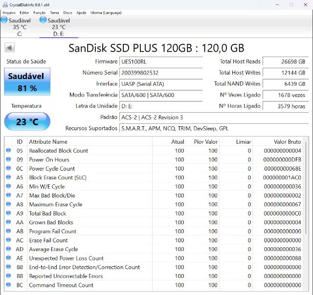 SSD 120 GB SanDisk - Foto 2