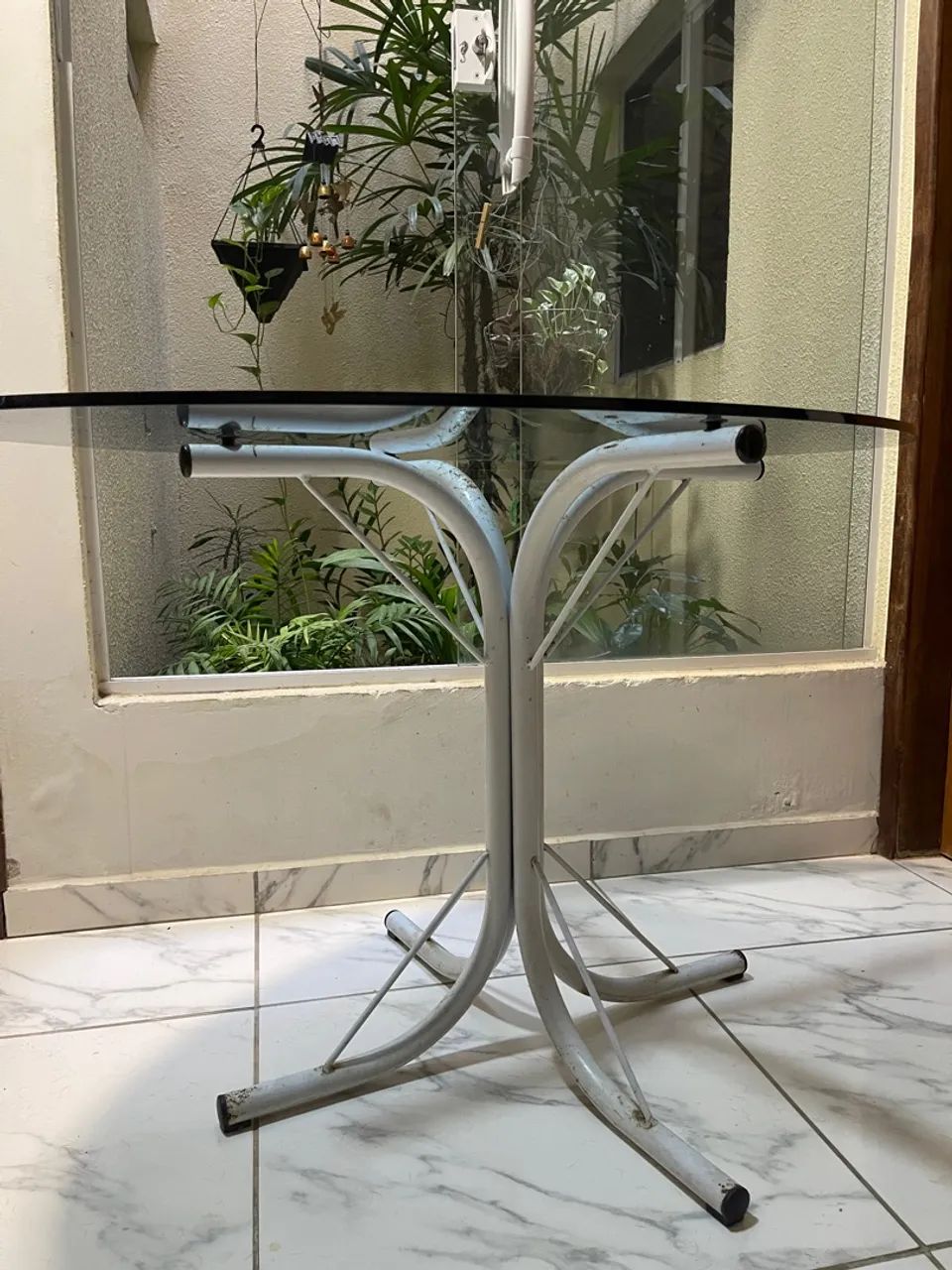 Mesa de vidro tampo oval  - Foto 4